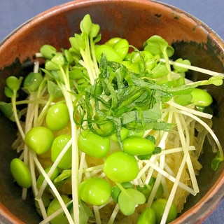 そうめんかぼちゃの麺つゆ和え